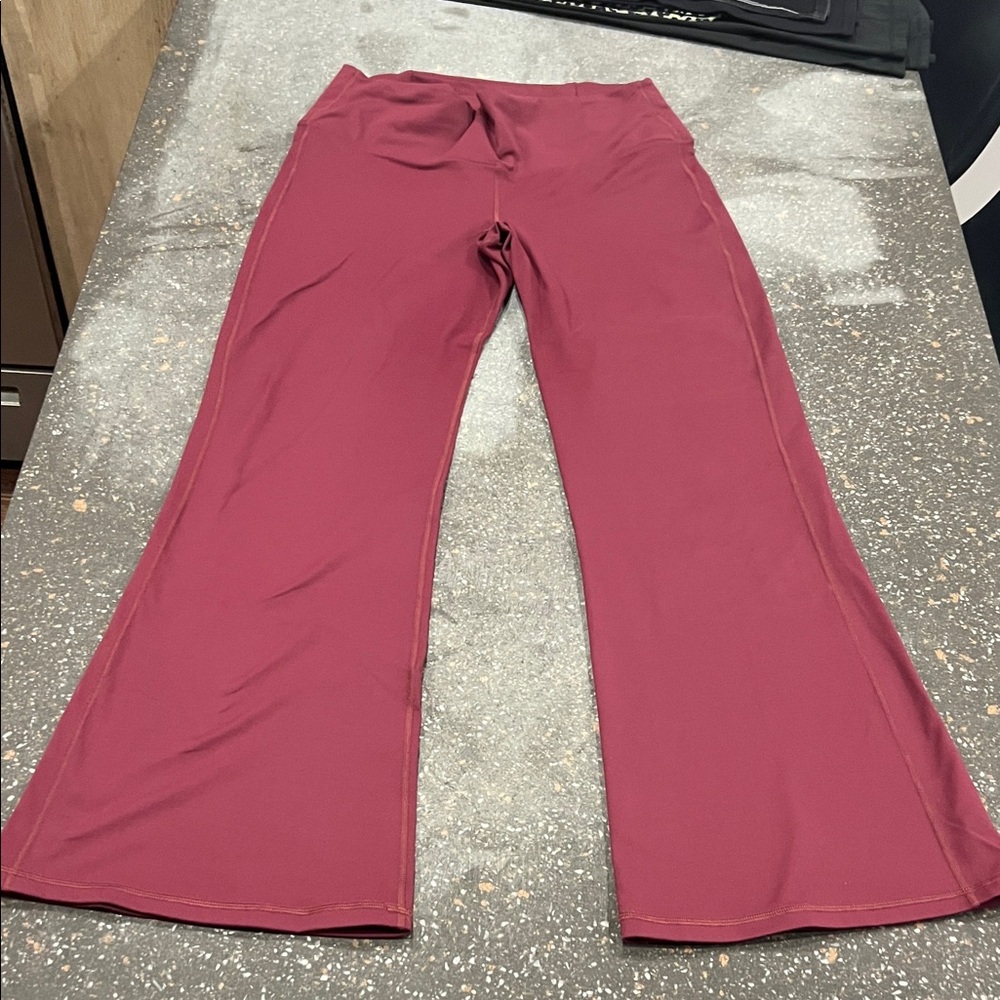 Fabletics Women's Burgundy Tall Flare Pants